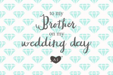 Düğün günümde teşekkür kartı.