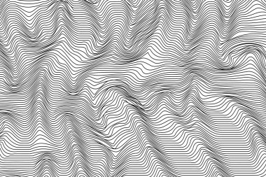 Dalgalı çizgiler vektör arka plan