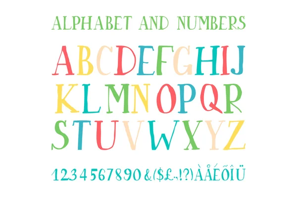 Retro-Alphabet-Vektorschrift. — Stockvektor