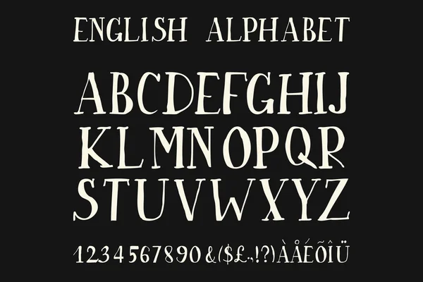 Ρετρό αλφάβητο διάνυσμα γραμματοσειρά. — Διανυσματικό Αρχείο