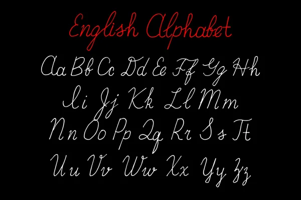Litery alfabetu wielkie litery, małe litery. — Wektor stockowy