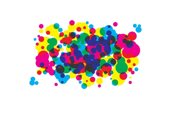 Taches colorées cmyk — Image vectorielle