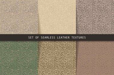 Sorunsuz deri dokuları kümesi.