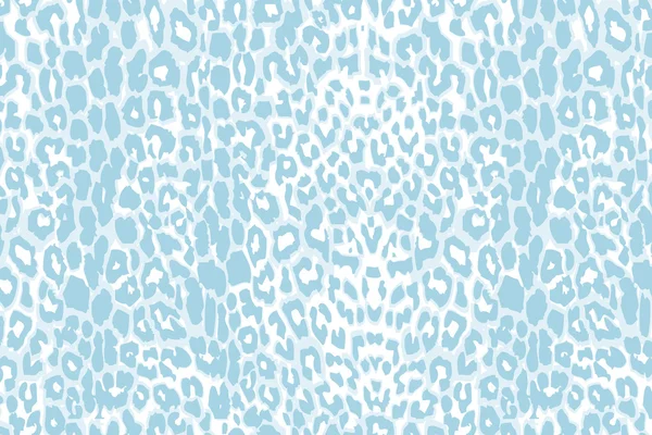 Modello di texture leopardo blu senza cuciture . — Vettoriale Stock