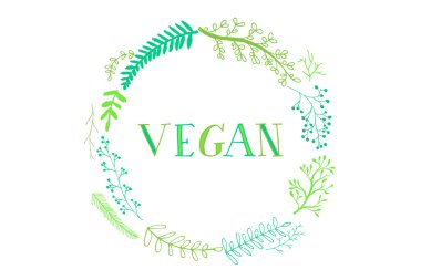 El-çizim yazıt Vegan