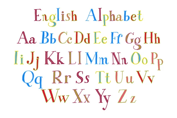 Fonte alphabet rétro . — Image vectorielle