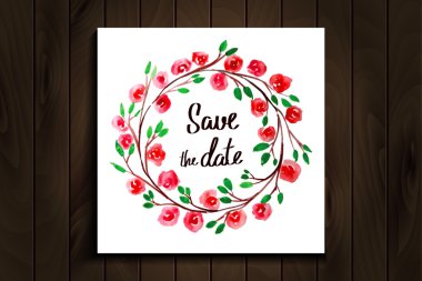 suluboya bir çerçeve içinde tarihi yazı Kaydet