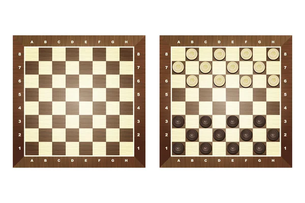 Conjunto de tableros de ajedrez . — Archivo Imágenes Vectoriales
