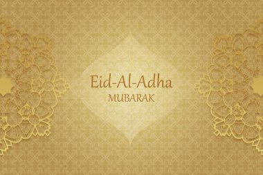 Dini Eid Al Kurban Bayramı mübarek arka plan tasarım.