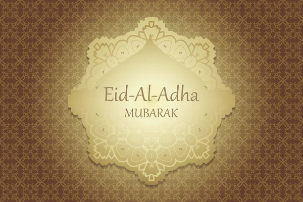 Aïd religieux Al Adha moubarak fond design . — Image vectorielle