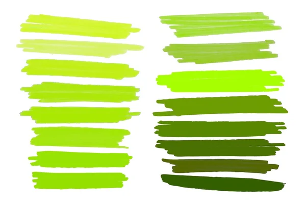 Carriles vectoriales dibujados con marcadores de color . — Vector de stock