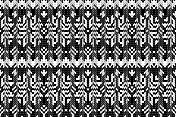 Seamless knitted pattern. — Stock Vector