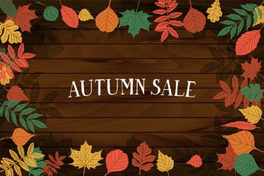 Sonbahar Satılık. Vektör afiş