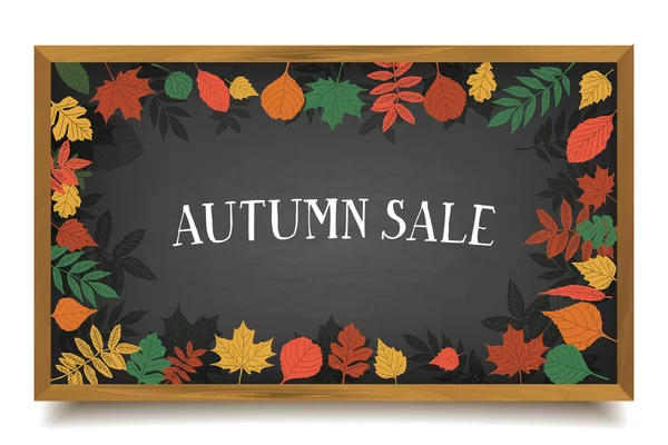 Venta de otoño. Banner vectorial — Vector de stock