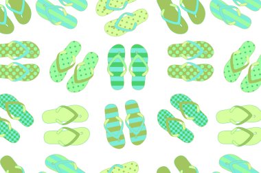 plaj terlikleri renkli kesintisiz arka plan