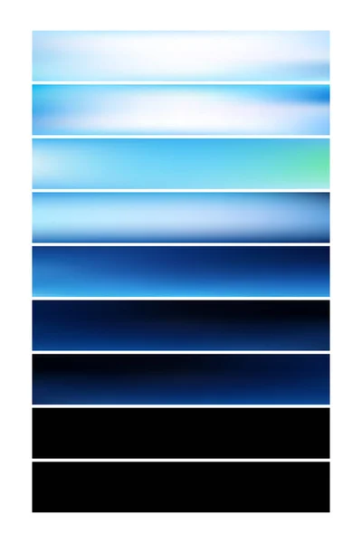 Blue Smooth Kleurrijke Achtergronden Collectie Met Verouderd Effect Eps10 — Stockvector