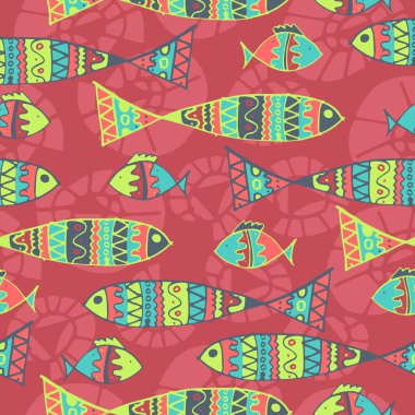 vektör arka planda Aborijin tarzı sembolik sorunsuz tasarım.