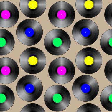 sorunsuz eski vinil kayıtlar arka plan
