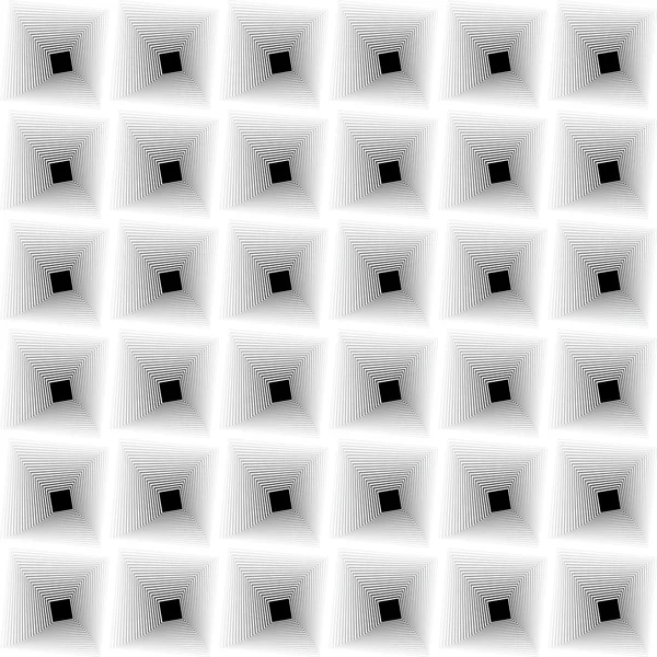 Illusion optique noir et blanc. — Image vectorielle