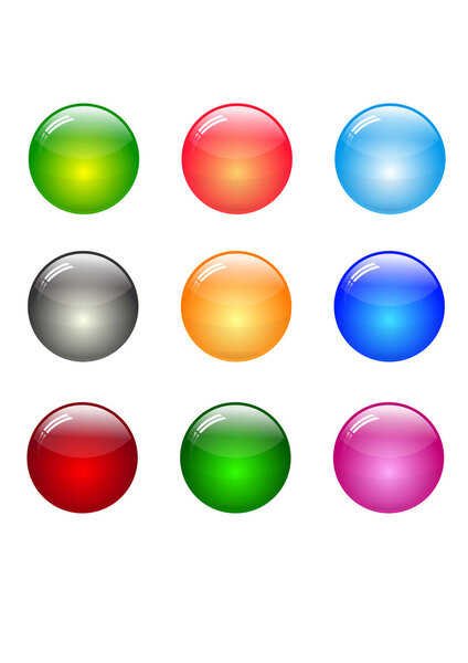 round set of different color backdrops