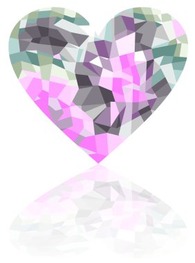 beyaz zemin üzerinde kırık kalp