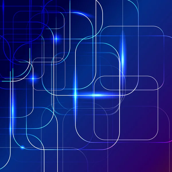 Blauwe abstracte achtergrond van digitale technologieën — Stockvector