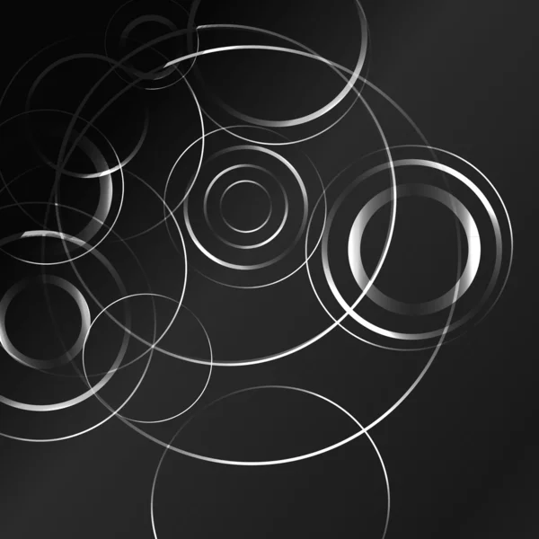 Black and white hypnotic background. — Wektor stockowy