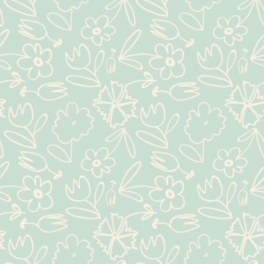 vektörsüz çiçek deseni arkaplanı