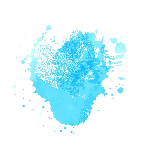 Heldere blauwe aquarel vector — Stockvector