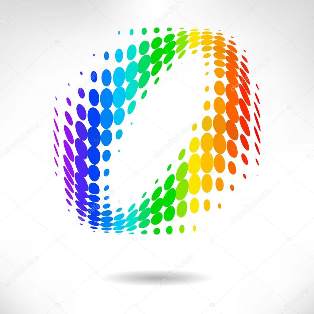 Vector color dot background. abstract  halftone background