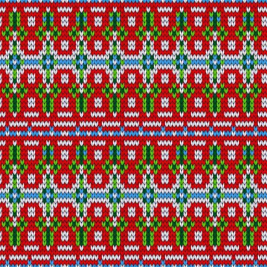 Renkli Noel seamless modeli örgü