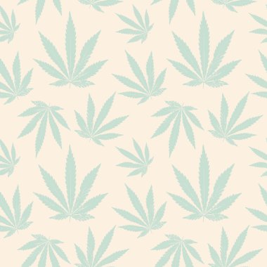 Esrar yaprağının vektörsüz deseni