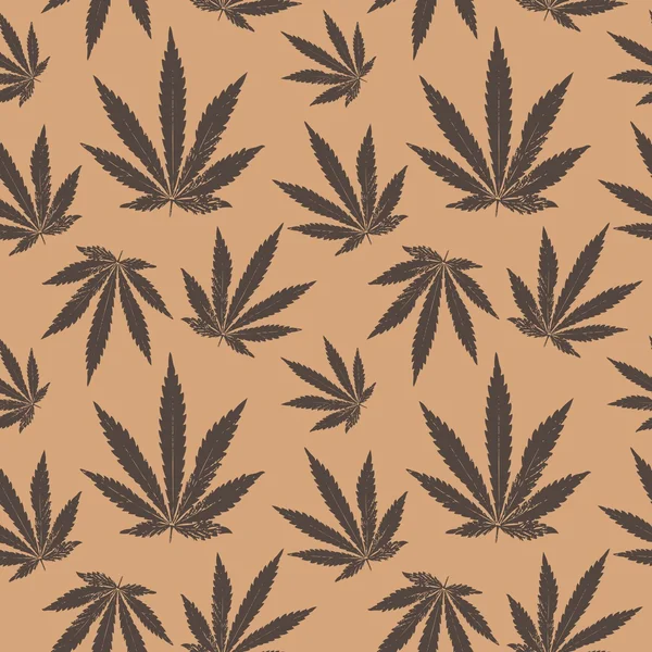 Esrar yaprağının vektörsüz deseni