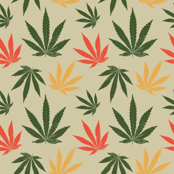 Esrar yaprağının vektörsüz deseni