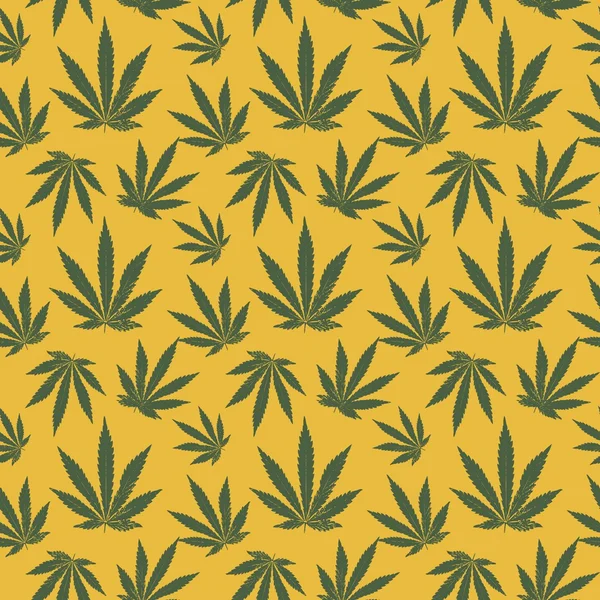 Esrar yaprağının vektörsüz deseni