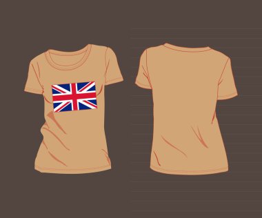 t-shirt büyük Britanya bayrağı ile