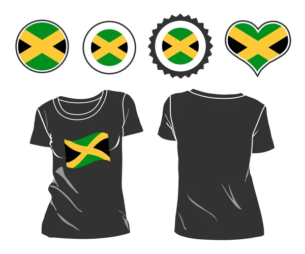 Jamaican T-Shirt — Stock Vector