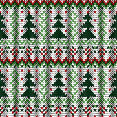 Renkli Noel seamless modeli örgü