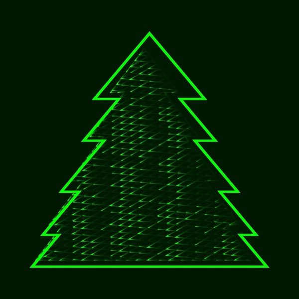圣诞节的树。矢量说明 — 图库矢量图片