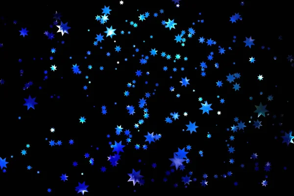 Glänzende Sterne auf blauem Hintergrund — Stockvektor