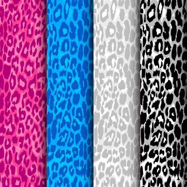 Meghatározott varrat nélküli leopard minták — Stock Vector