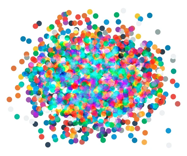 Fond avec confettis en rouge et vert — Image vectorielle