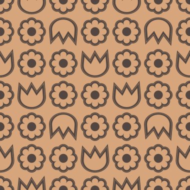 çiçek desenli sorunsuz