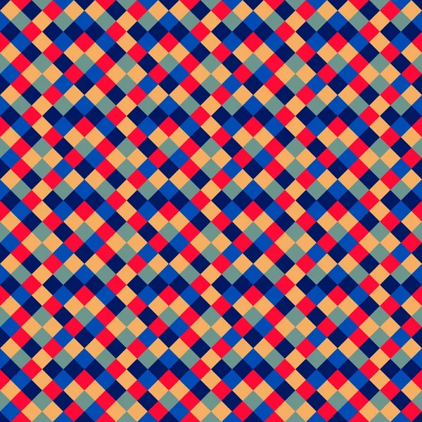 Naadloos patroon van gekleurde vierkanten — Stockvector