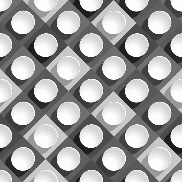 Seamless mönster från papper cirklar — Stock vektor