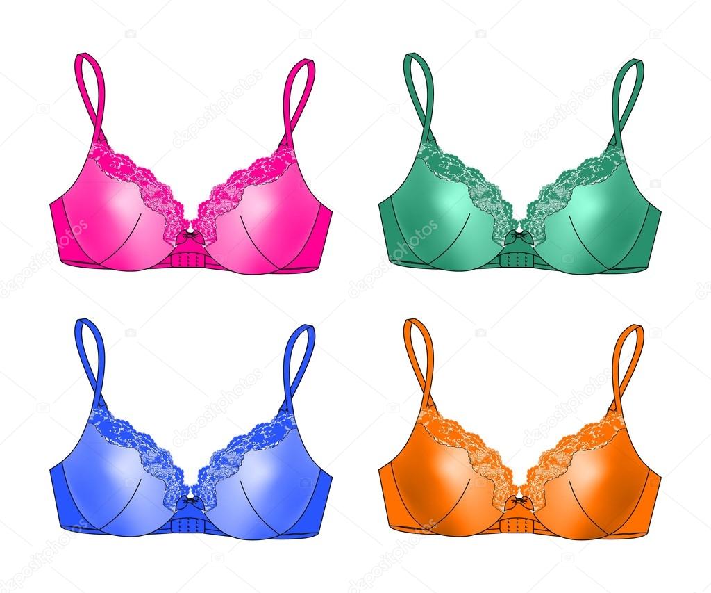 set of 4 bras