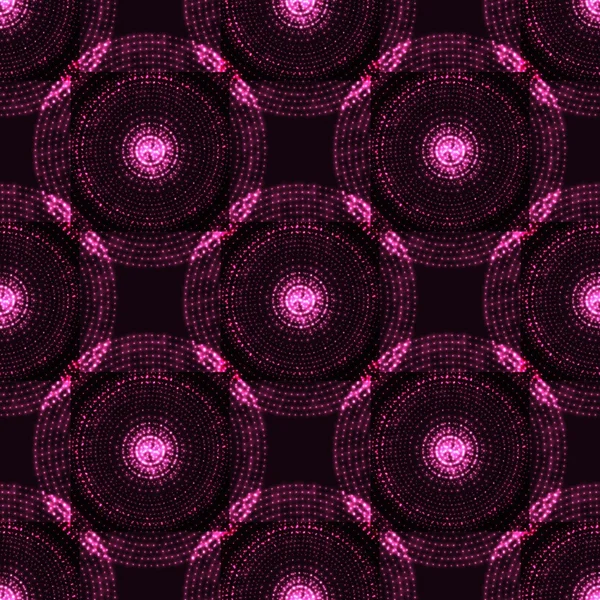 Sömlös glödande rosa mönster — Stock vektor