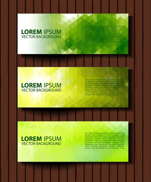 Eco set of headers with four different style — Stock Vector