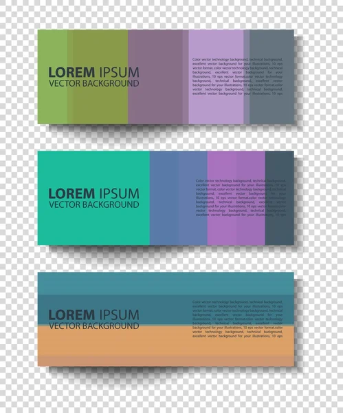 Vector textural banners in grunge style. — Stock Vector