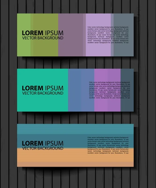 Vector textural banners in grunge style. — Stock Vector